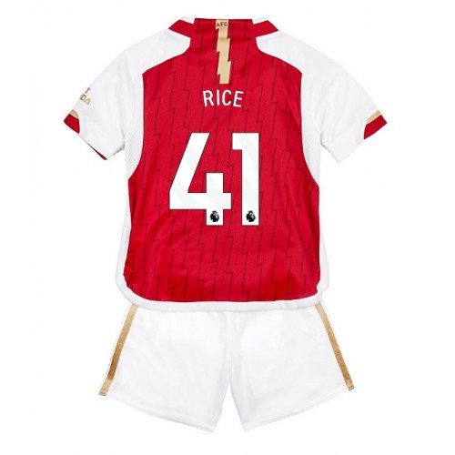 Arsenal Declan Rice #41 Hemmaställ Barn 2023-24 Kortärmad (+ Korta byxor)